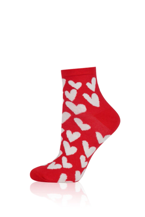 S172Z Evora Șosete șosete Italian Fashion - roșu 