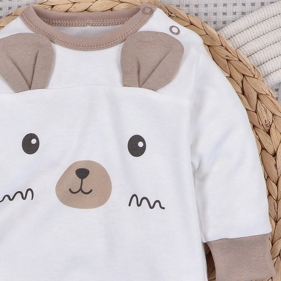 ABN-5509 Sky Journey Baby clovn fără picioare Nini | Bumbac organic, inchidere cu capse