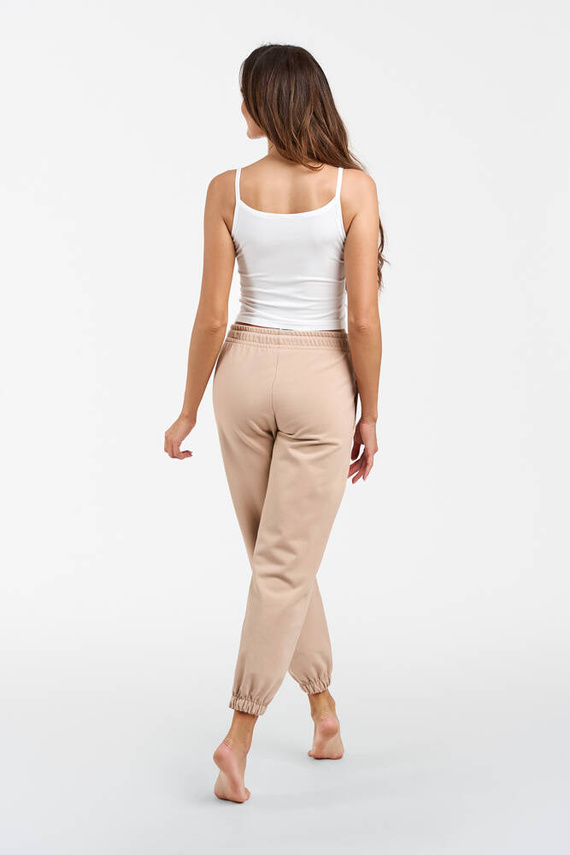 Pantaloni de trening Viva Fashion pentru femei - bej 