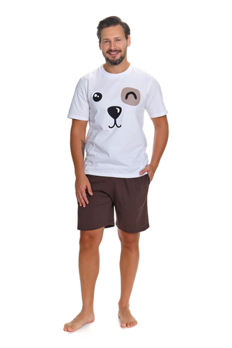 Doctor Nap 7410 pijama bărbați 100% bumbac cu șort