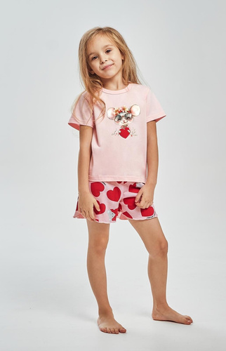 Taro 3559 Mika pijama fete roz 100% bumbac