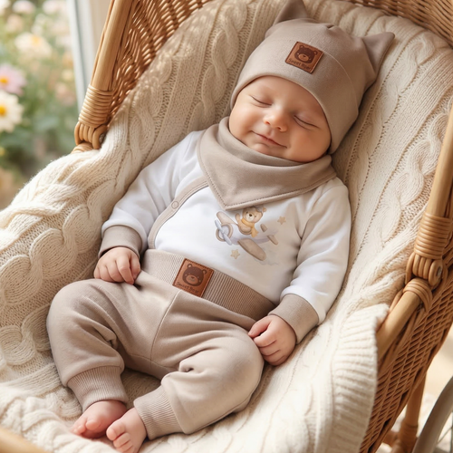 ABK-0045 Set Sky Journey Baby din bumbac organic Nini