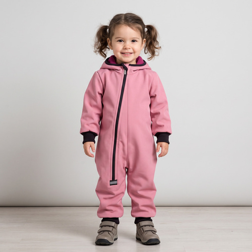 Combinezon pentru copii Nicol 229080 Softshell polar roz