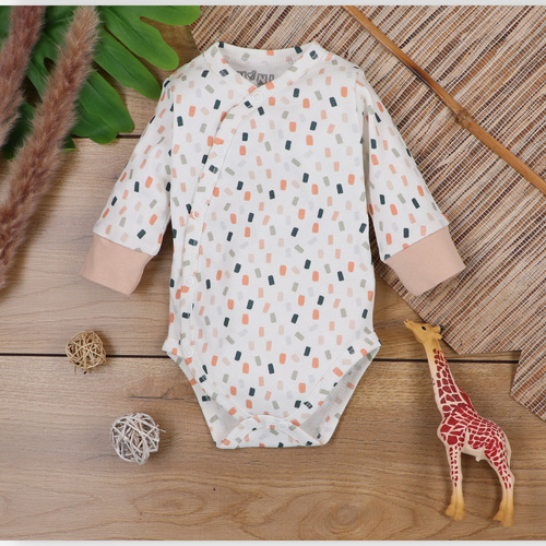 ABN-5321/KRE Body plic Nini din bumbac organic, crem