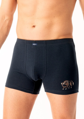 Boxer bărbați MXH 706 Key, negru - bumbac, confortabil, în cutie elegantă