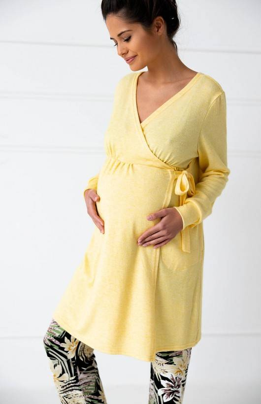 Sensis Tracy Szlafrok damski - żółty 