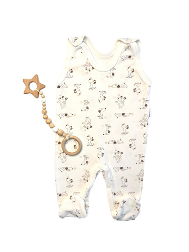 Salopete pentru bebelusi Mamatti SC14930 - model caine, bumbac