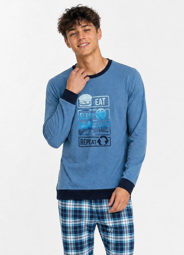 Cornette Player 967/59 pijama pentru adolescent – bumbac, pantaloni lungi