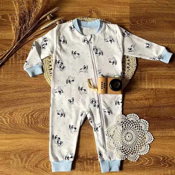 PS14541 Salopeta pentru bebelusi caine fara picioare Mamatti