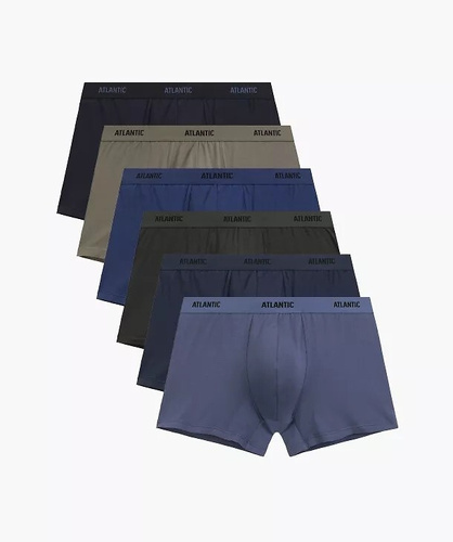 Boxeri bărbați Atlantic 6SMH-004 A6 multicolor – set 6 bucăți, 95% bumbac, croială ajustată