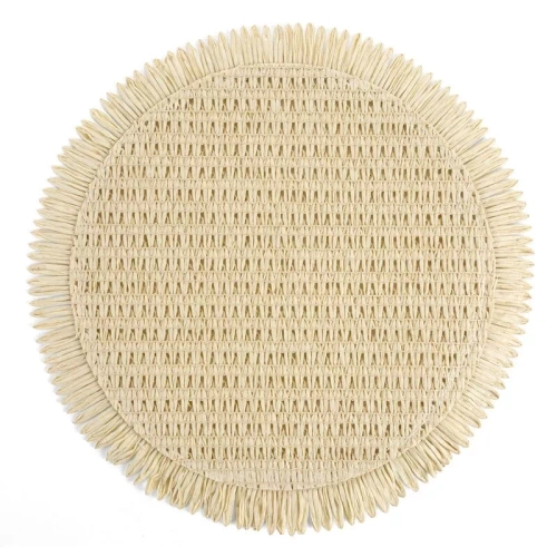 Suport farfurie Eurofirany elegant suport decorativ pentru masă Joan beige