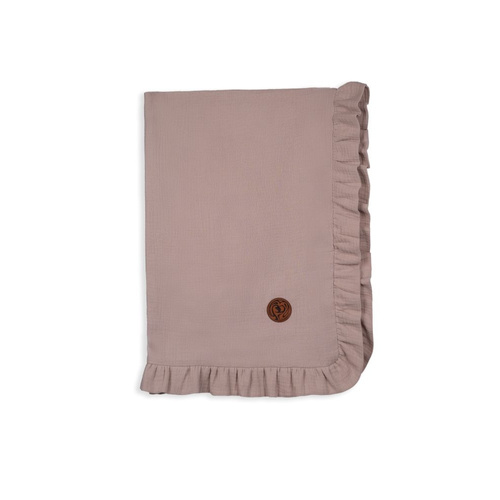 Pătură de muselină bej pentru un bebeluș Makaszka