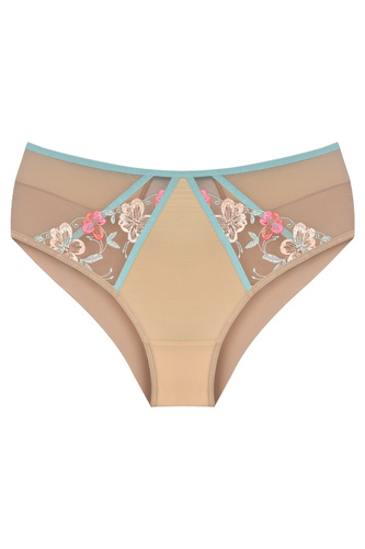 Mediolano Romantic 19248 chilot bej broderie florală confort elegant