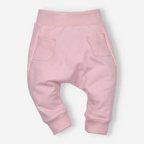 ABN-4517/PUR Pantaloni de trening Nini din bumbac organic, roz pudrat