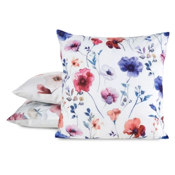 Față pernă 45x45 Mink 38 Eurofirany catifea flori decorativă