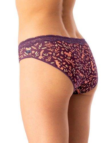 Slip dama LPR 706 B25 Key vinete - bumbac, pachet de 2 in cutie, confortabil si clasic