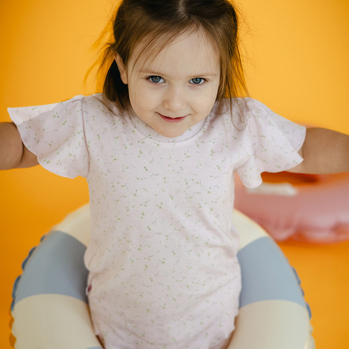 Bluză cu mânecă scurtă Meadow Eevi - roz