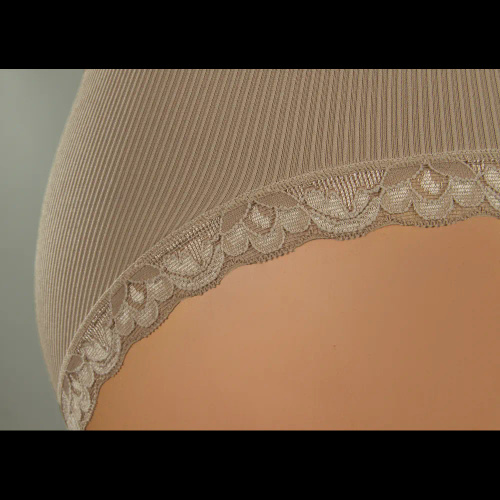 Chiloți damă Sesto Senso 6108 dantelă fără cusături elastic confort beige