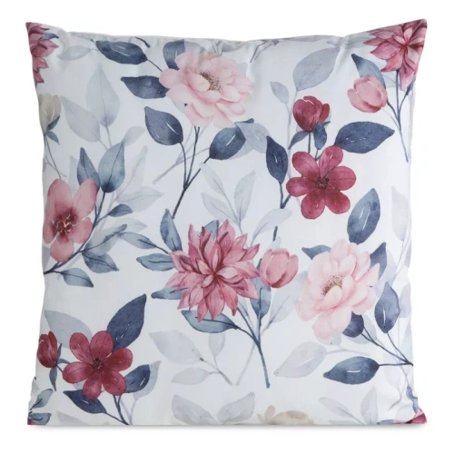 Față pernă 45x45 Mink 35 Eurofirany catifea flori decorativă