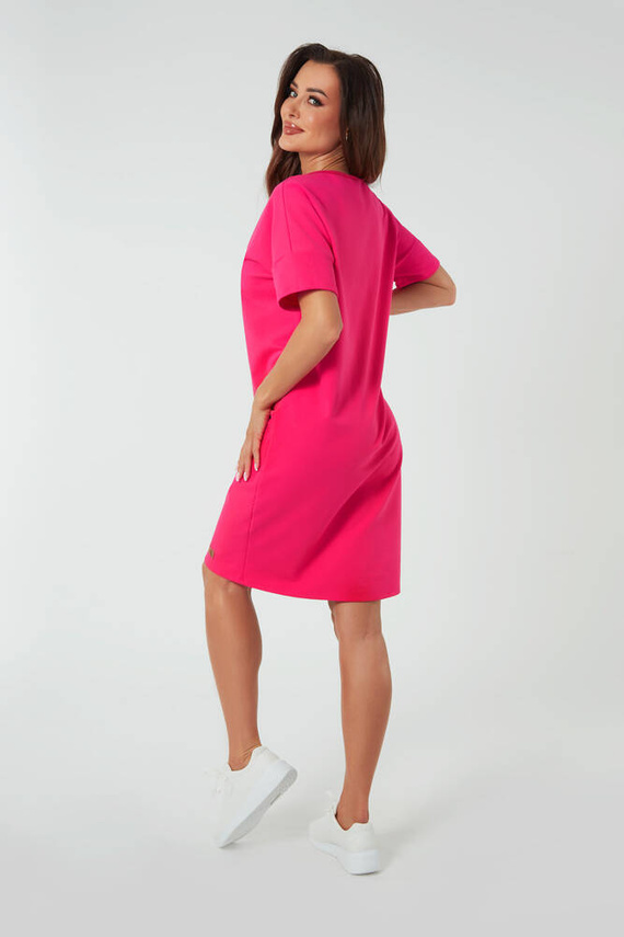 Tunică cu mânecă scurtă pentru femei Stella Italian Fashion - fucsia 