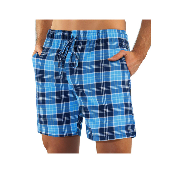 2629/13 Pijamale bărbați, mâneci scurte, pantaloni scurți Sesto Senso albastru