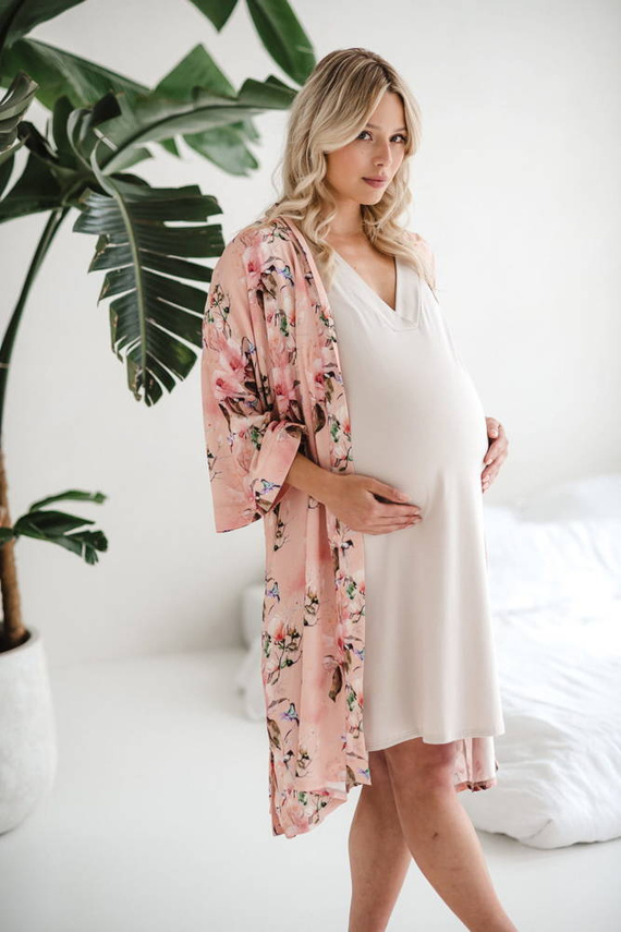 Rajskie ptaki szlafrok bambusowy Milk&Love