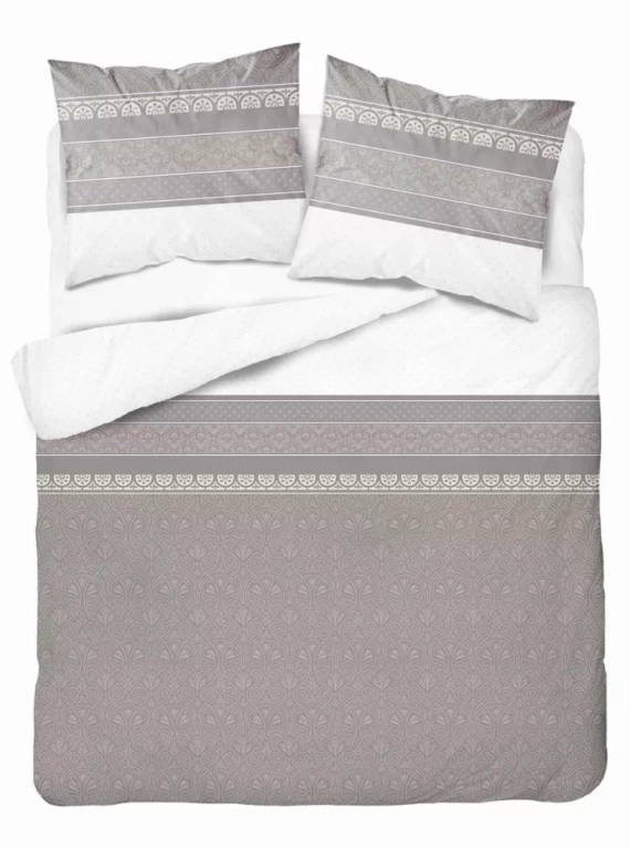 4823 B Home Satin Lenjerie de pat Satin, ornamente Detexpol, bej