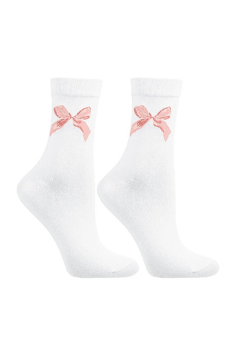 Șosete CSLW700-001 Moraj – Șosete pentru Femei în Cutie Cadou cu Model Delicat de Fundiță