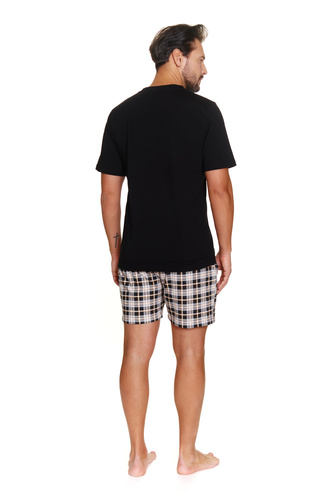 7231 Pijamale pentru bărbați Doctor Nap - neagră