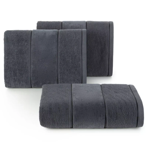 Set de prosoape Emma Eurofirany, oțel, 3 piese, 30x50, 50x90, 70x140 cm, 500 g/m²