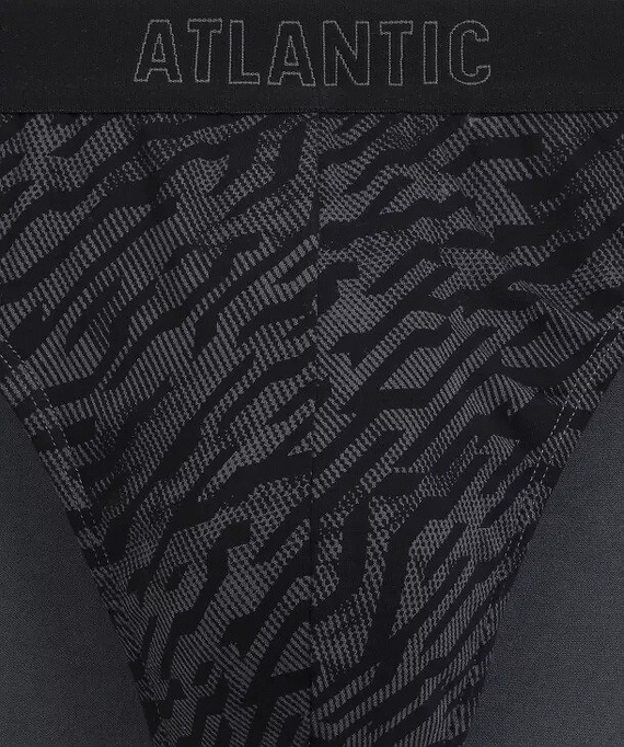 Chiloți bărbați Atlantic 3MP-221 A3 3-pachet – bumbac grafit/negru/indigo