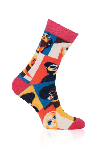 S171D Donna Șosete lungi Italian Fashion - roz