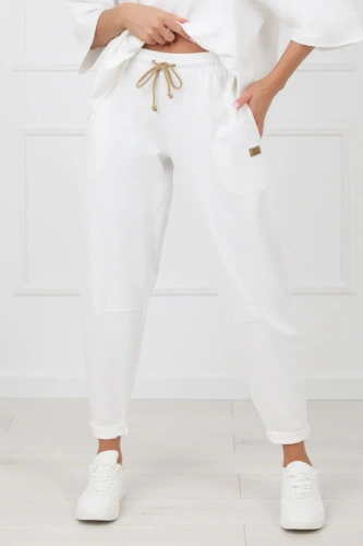 Pantaloni Kaori Italian Fashion 220 g/m² bumbac elastan