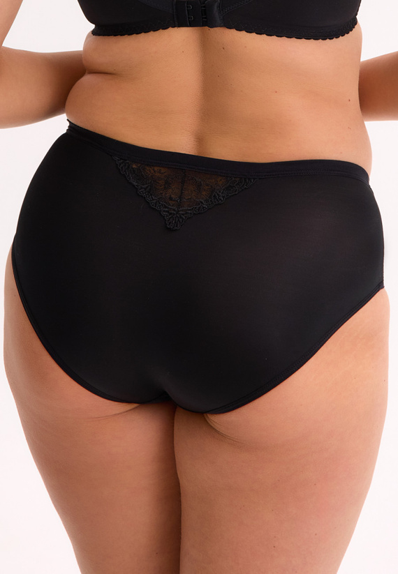 GFP 051 Chiloți Gaia Kiara – Negri, Lungi, Broderie, Tul și Microfibră