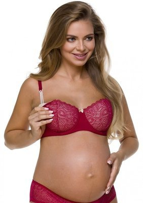 3115 Sutien de alăptare Lupoline - burgundy