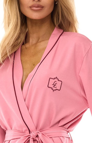 Halat de baie pentru femei 2504 L&L - roz