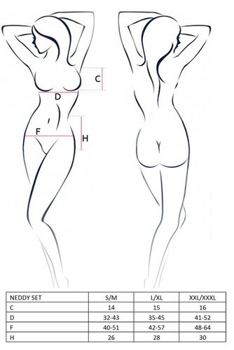 Neddy Set Komplet Passion czarny