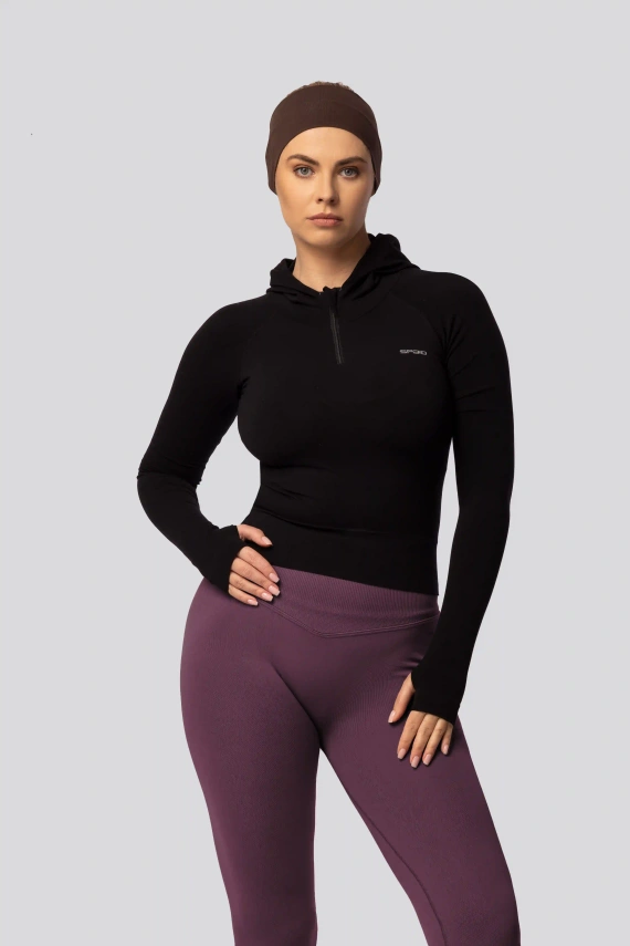 Colanți push-up Spaio PRO talie înaltă modelatori opaci plum