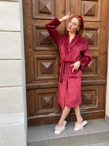 628 Abigail Halat de baie lung Forex pentru femei - maro