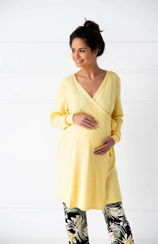 Sensis Tracy Szlafrok damski - żółty 