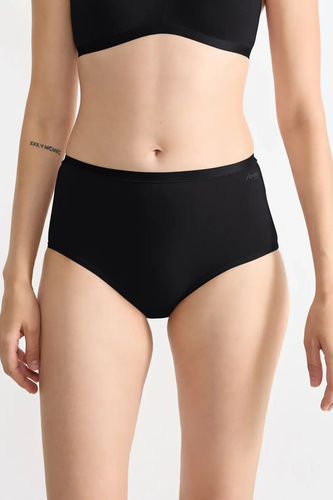 Chiloți pentru femei Go Daily Cotton Highwaist Sloggi - negri