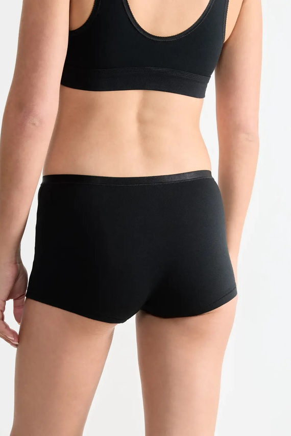 Pachet de 3 chiloți pentru femei Go Daily Cotton Short Sloggi - negri