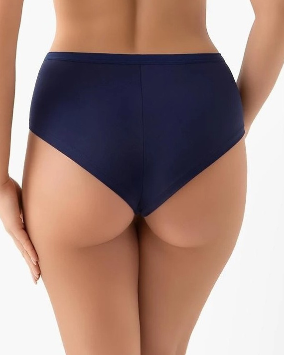 Gorsenia B024 Desire chiloți brazilieni bleumarin cu dantelă și microfibră