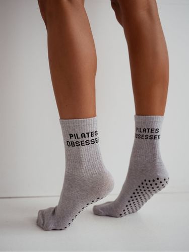 Șosete Pilates Obsessed 1658-002 ABS Milena antiderapante bumbac grey