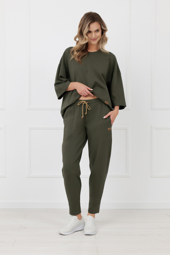 Pantaloni Kaori Italian Fashion 220 g/m² bumbac elastan