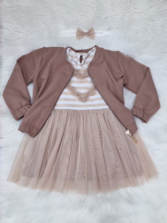 Hanorac bomber pentru copii Gracja Bambarillo bej