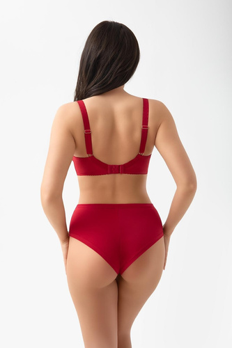 Gorsenia B024 Desire Chiloți brazilieni roșii cu dantelă și microfibră