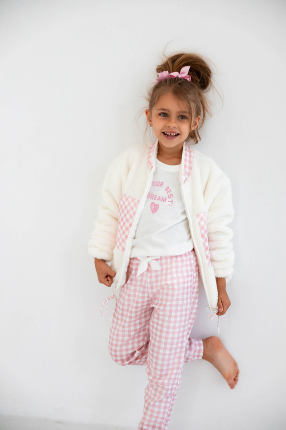 Bluză Nanny Kids de la Sensis - ecru-roz