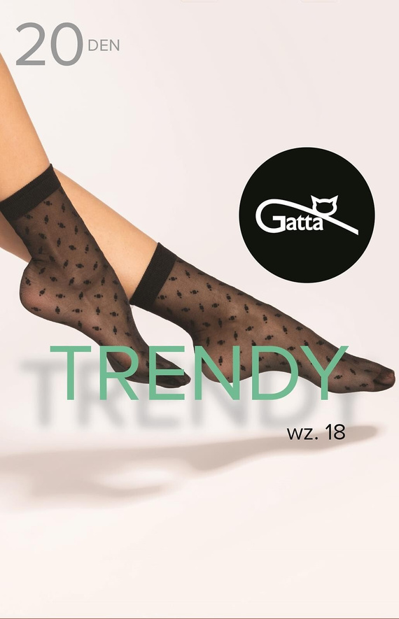 Trendy wz.18 Sosete dama 20 den Gatta - nero