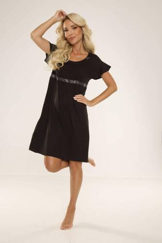 419 Julie Forex cămașă de noapte - negru